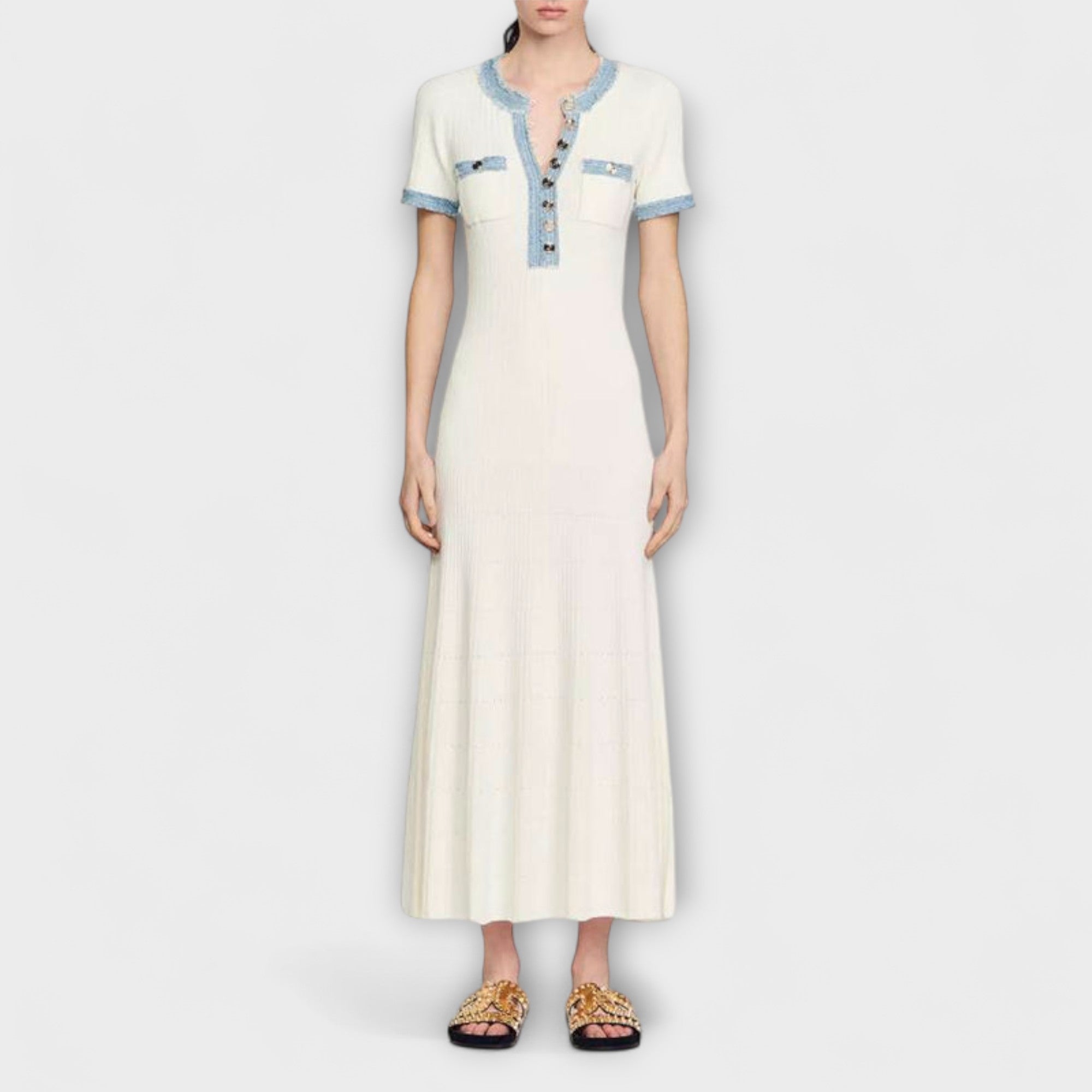 Alecia - Strukturiertes Maxikleid