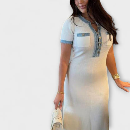 Alecia - Strukturiertes Maxikleid