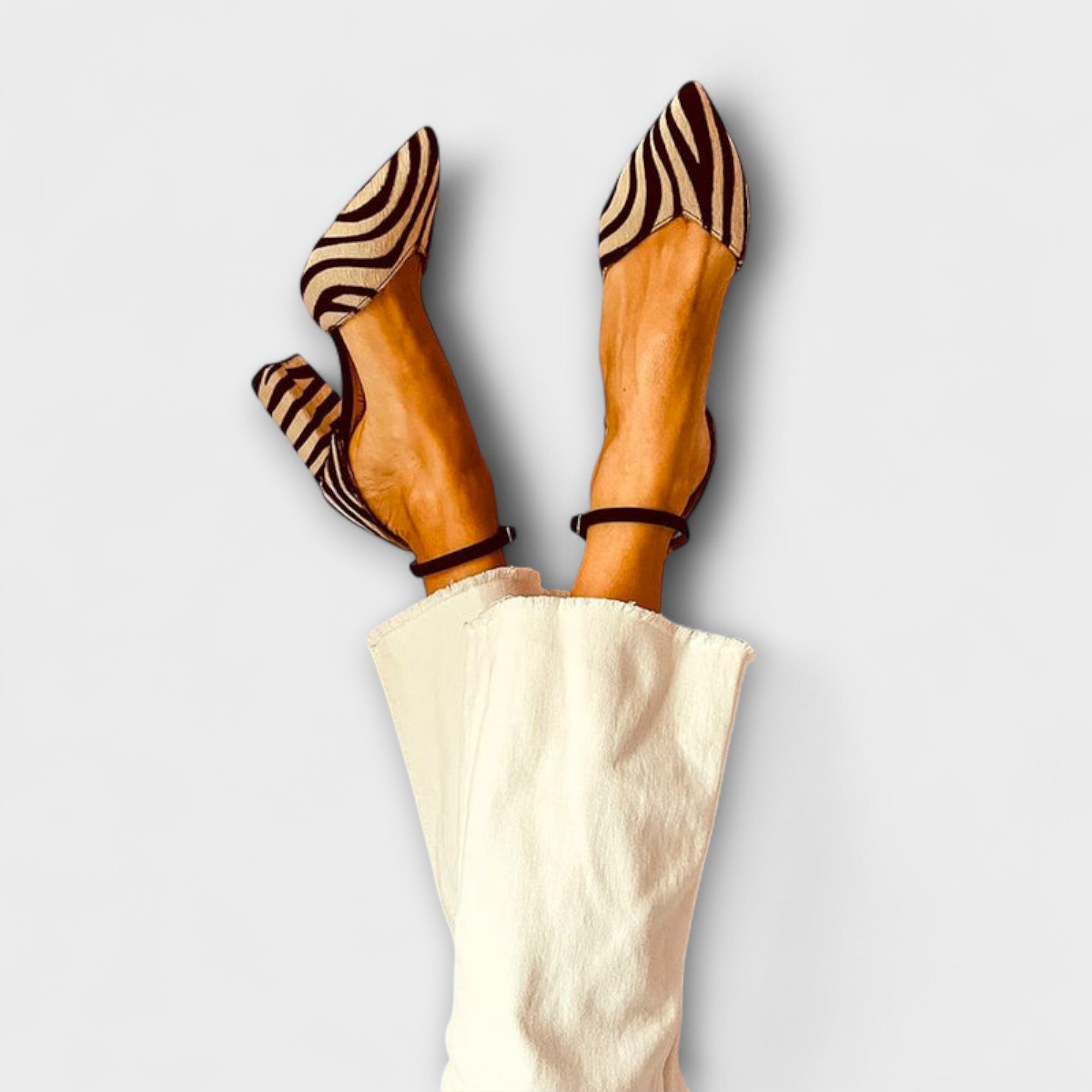 Zebrina – Statement Heels mit Zebra Print